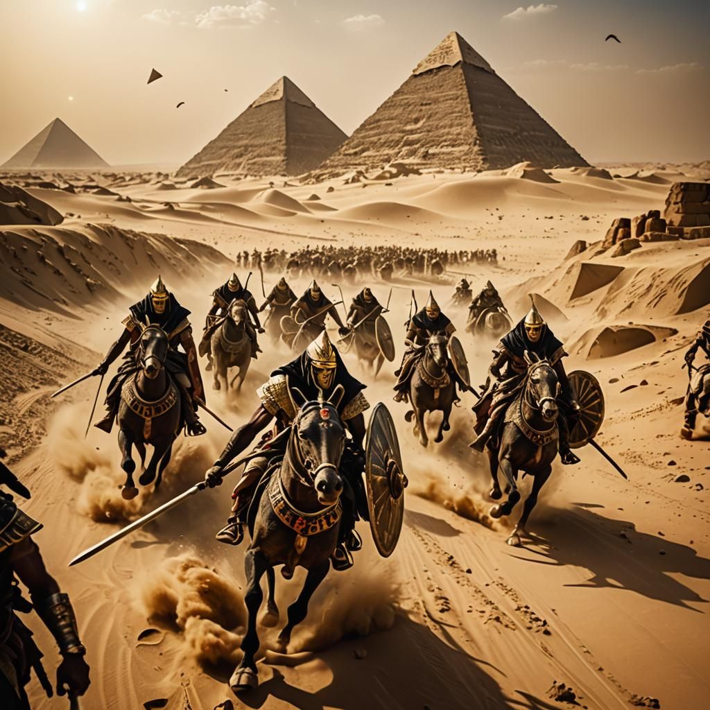 Epic Battle of Ancient Egyptian Warriors
