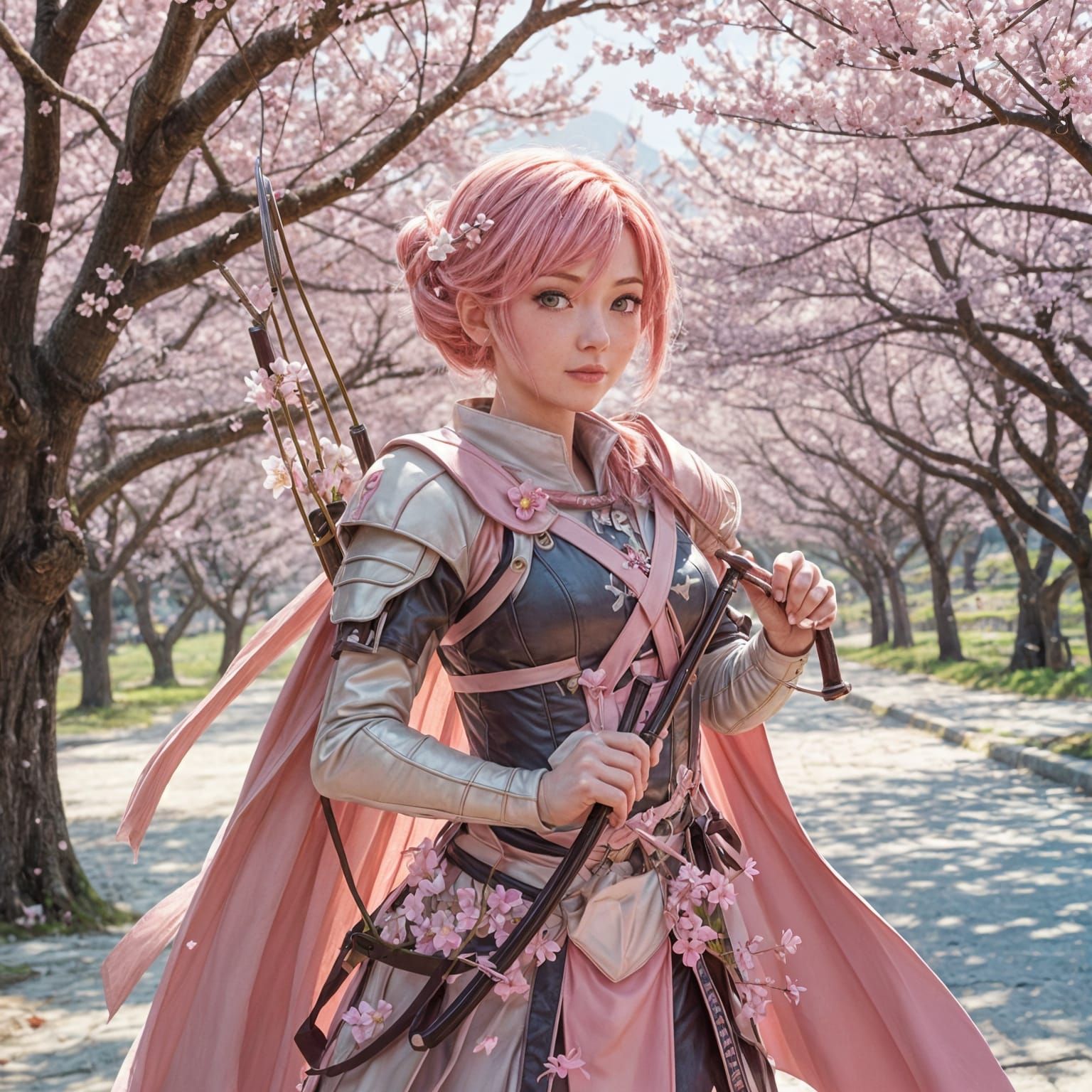 Pink Haired Archer, Female
