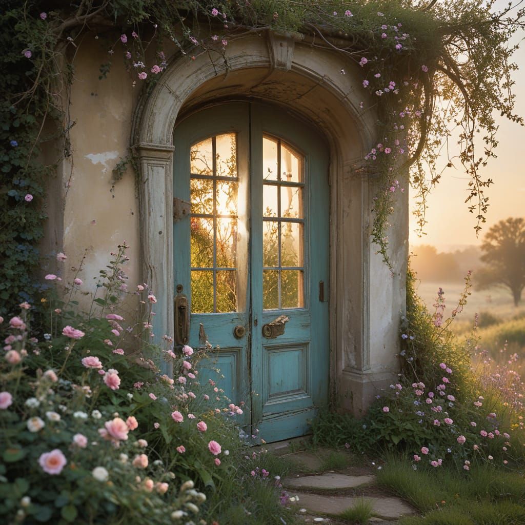 Sunlit Garden Entrance