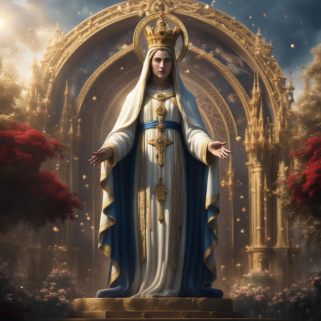 Our Lady of Fatima: Detailed Matte Painting