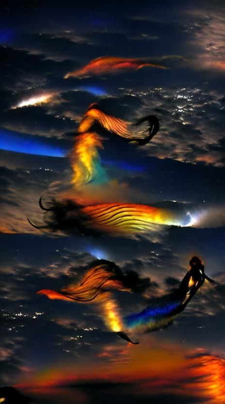 Winged Woman Falling: Greek Myth and Cosmic Fire
