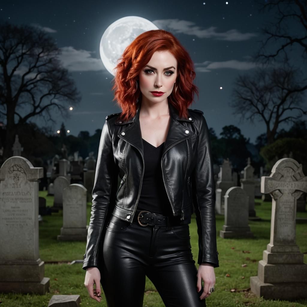 Goth Girl in Cemetery: Professional Photography