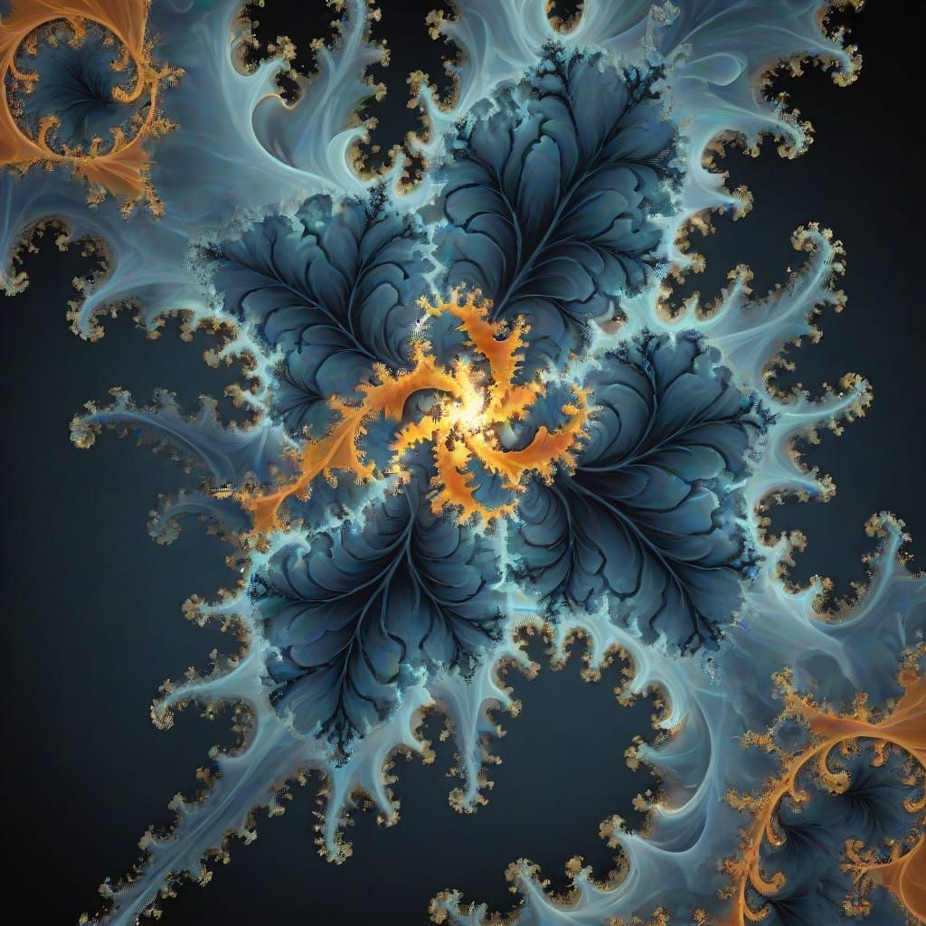 Vaporwave Mandelbrot in a Dreamlike Digital Realm