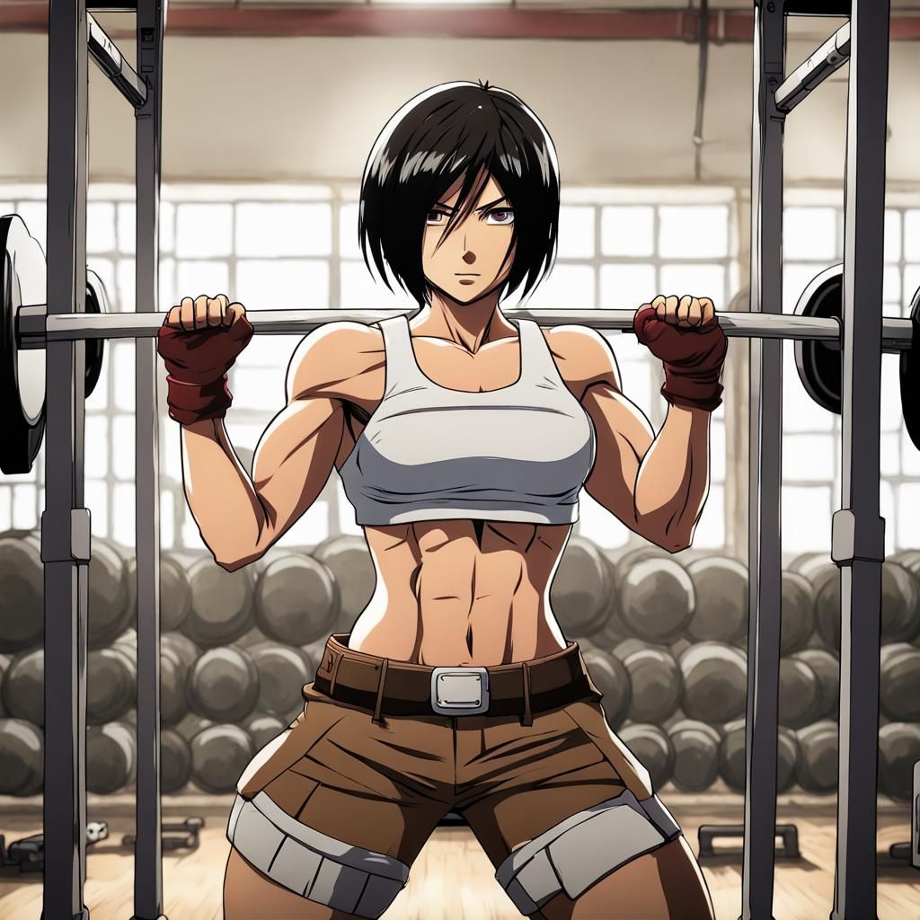 Mikasa Ackerman's Intense Muscle Growth and Training