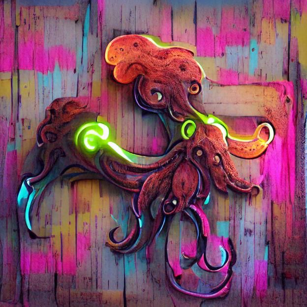 Stylized Cephalopod Illustration