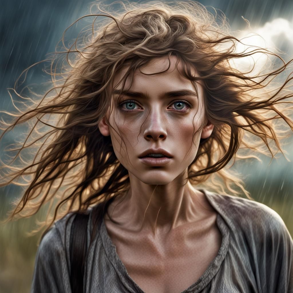 Ethereal Beauty in Post-Apocalyptic Storm