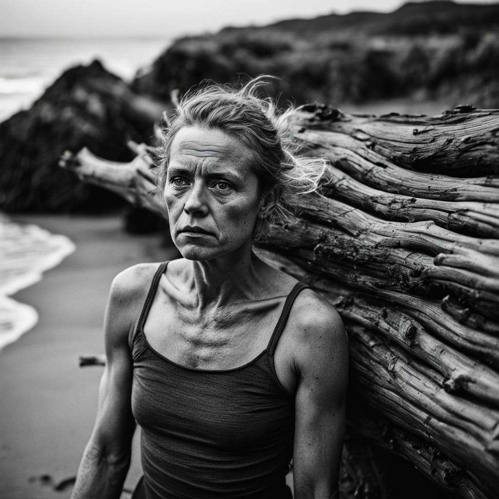 Majestic Drifter in Moody Black and White