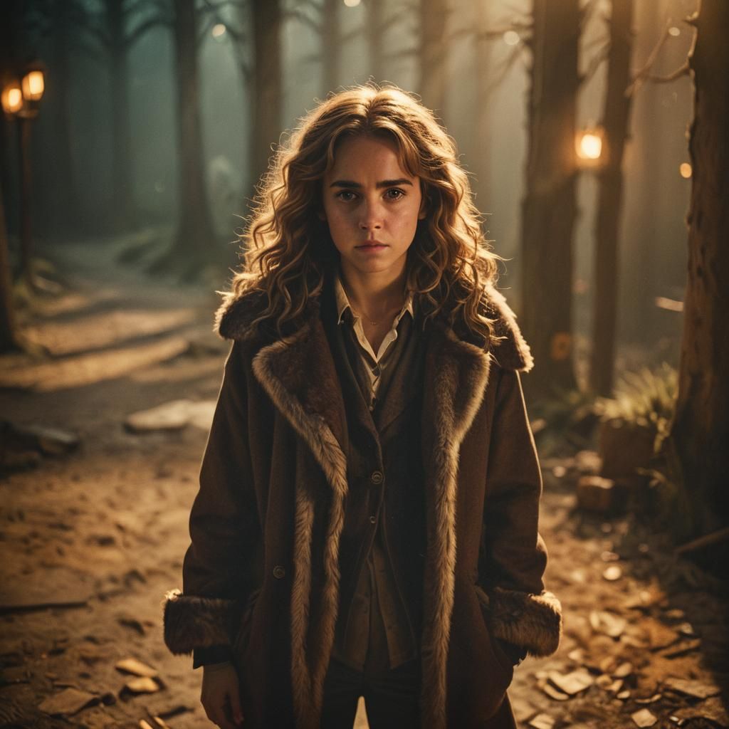 Hermione Granger Stands Heroically in Fur Pants