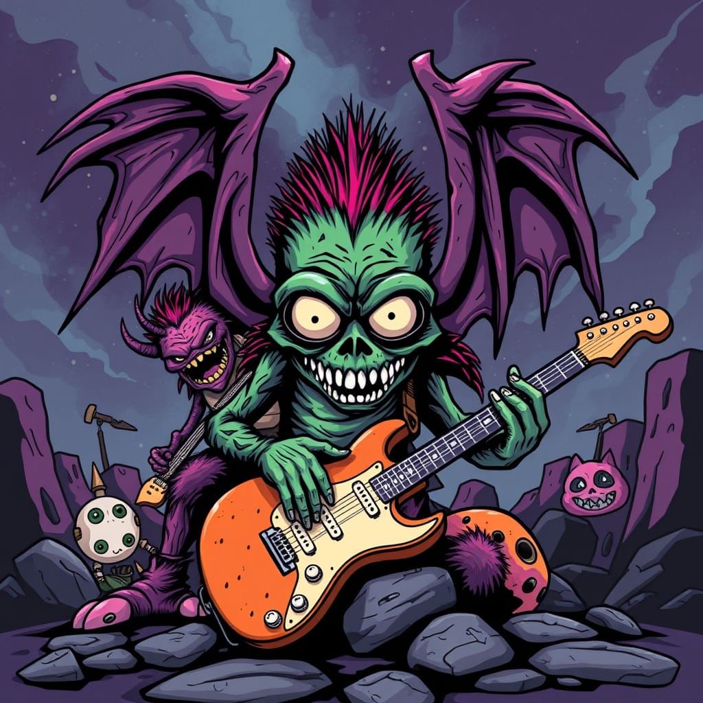 Monsters Rock Band in Concert