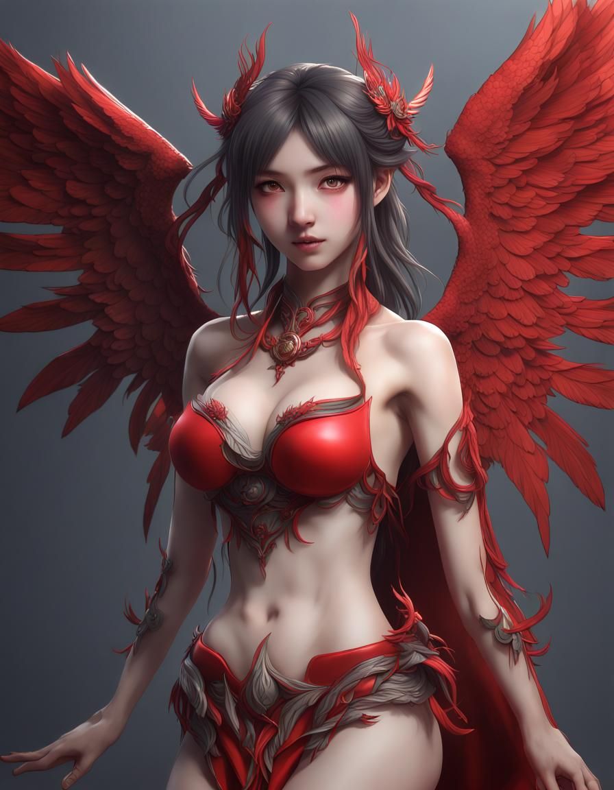 Portrait of a winged Lady.