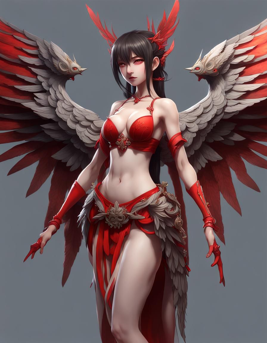 Portrait of a winged Lady.