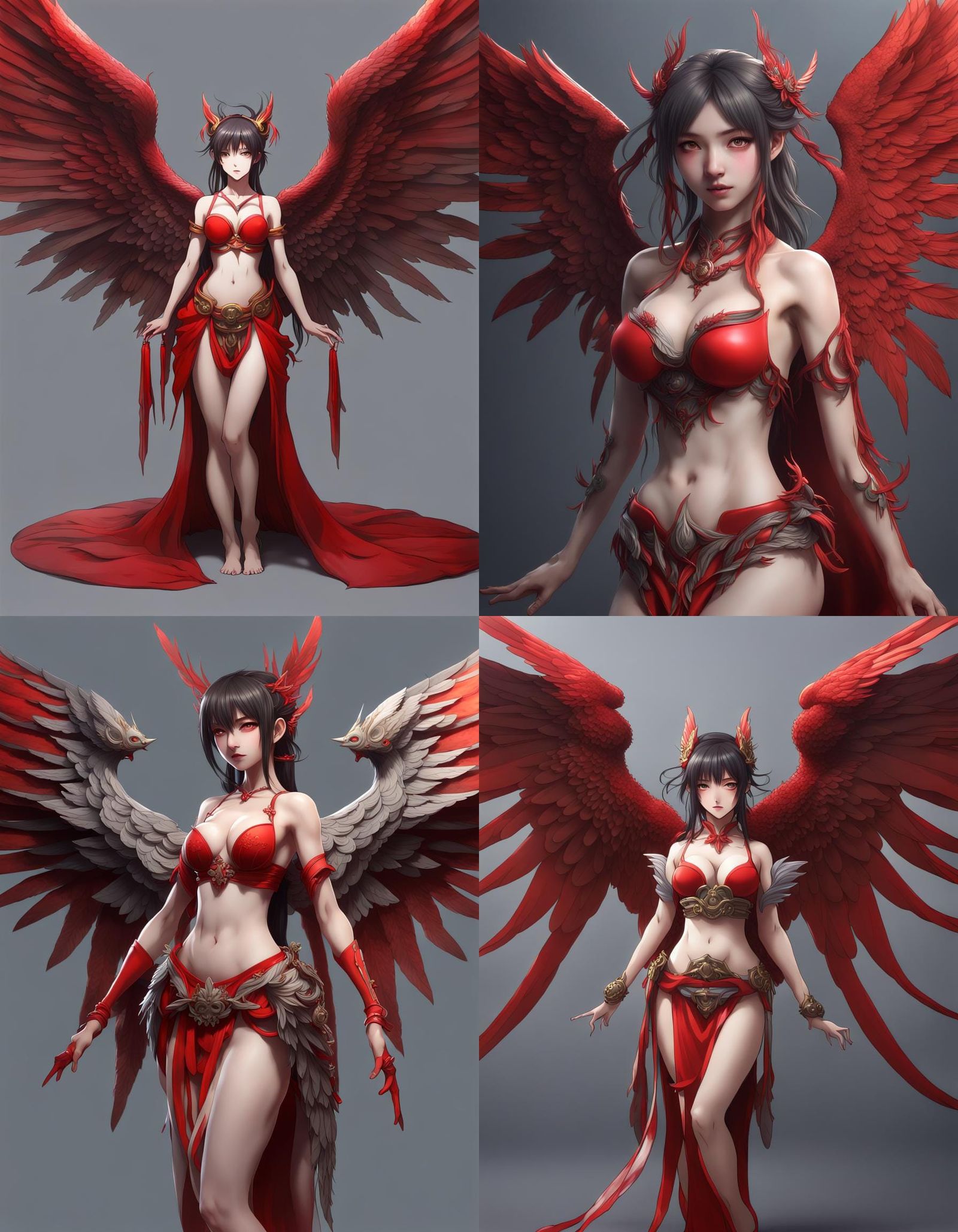 Portrait of a winged Lady.