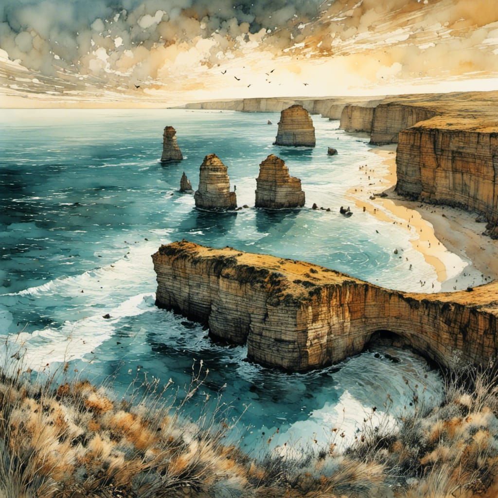 Great Australian Bight in Romantic Style