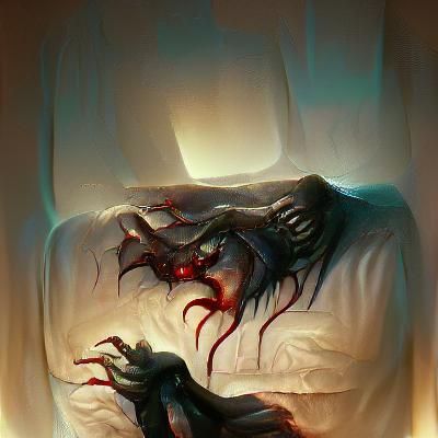 Sinister Comfort: A Greg Rutkowski-Inspired Image