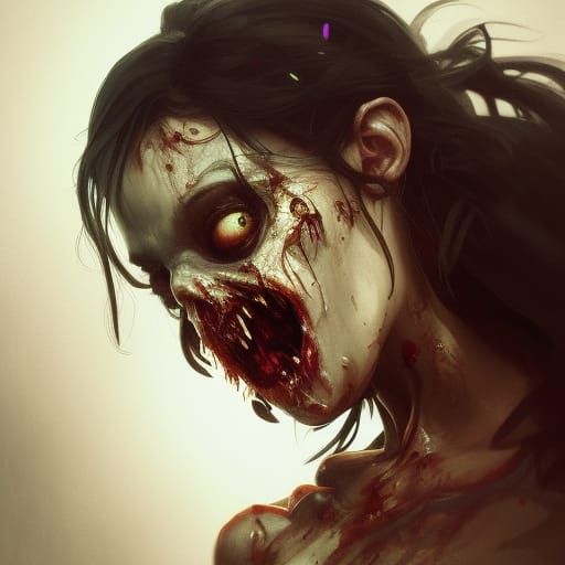 Hyperdetailed Zombie Portrait in Unreal Engine 5