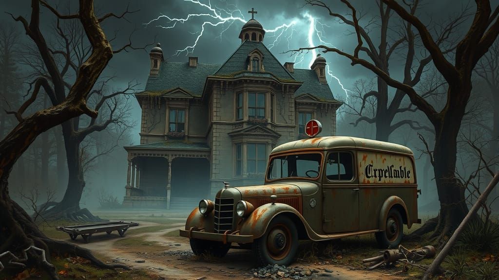 Abandoned German Ambulance in a Haunting WWI Landscape