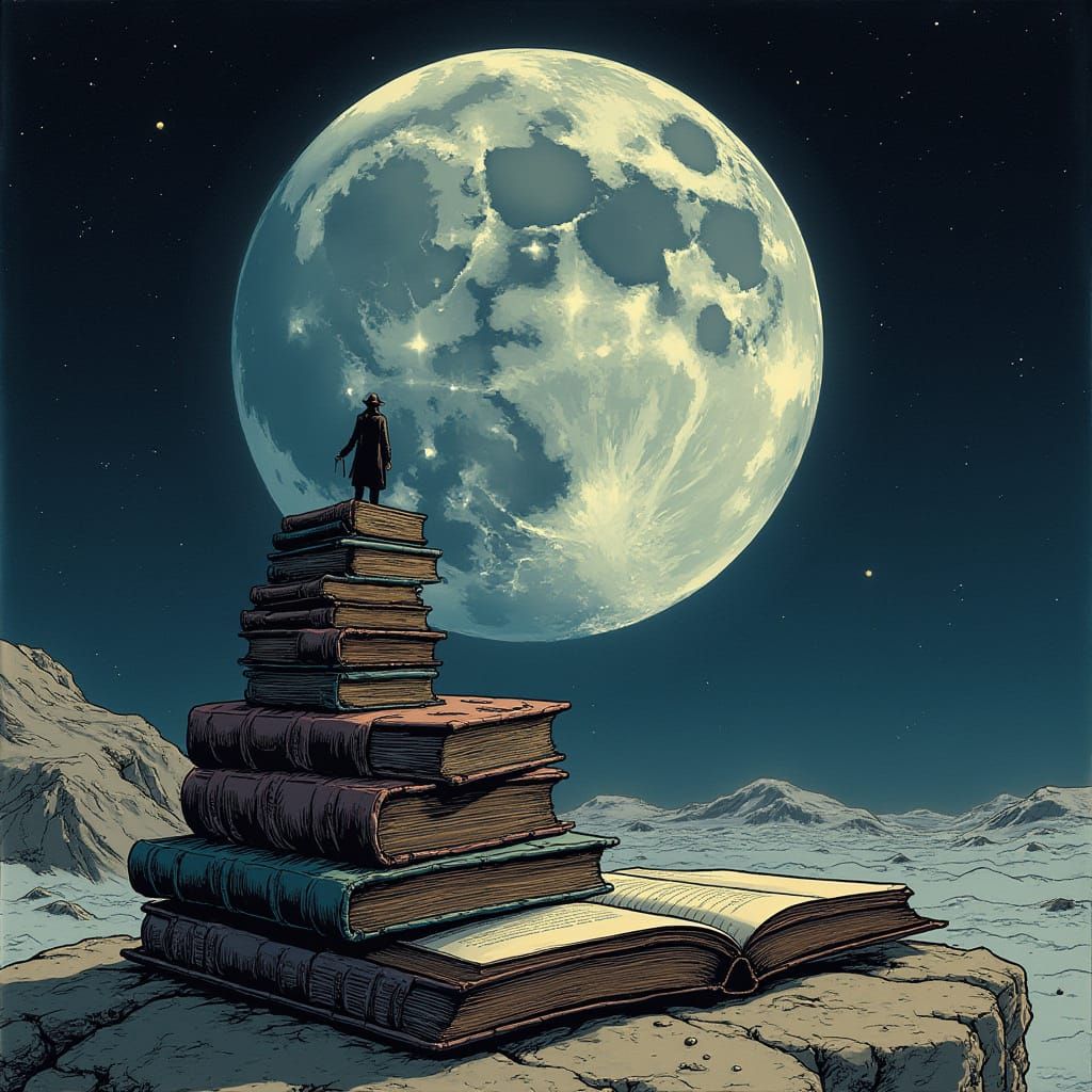 Comic Book Artists Bring Moonlit Books to Life