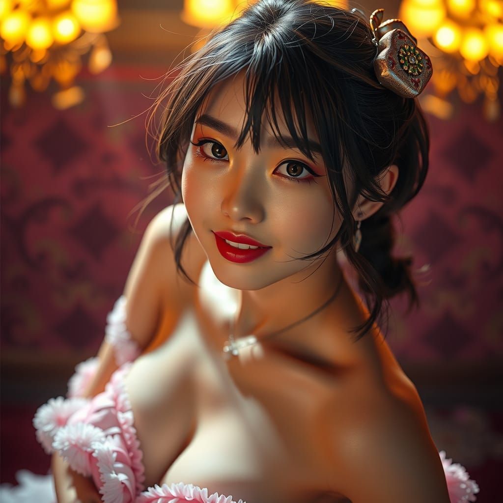 K-Pop Idol: Cinematic Portrait in Graphic Realism