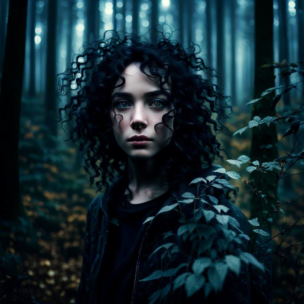 Teen Girl Portrait with Bokeh in Natural Setting