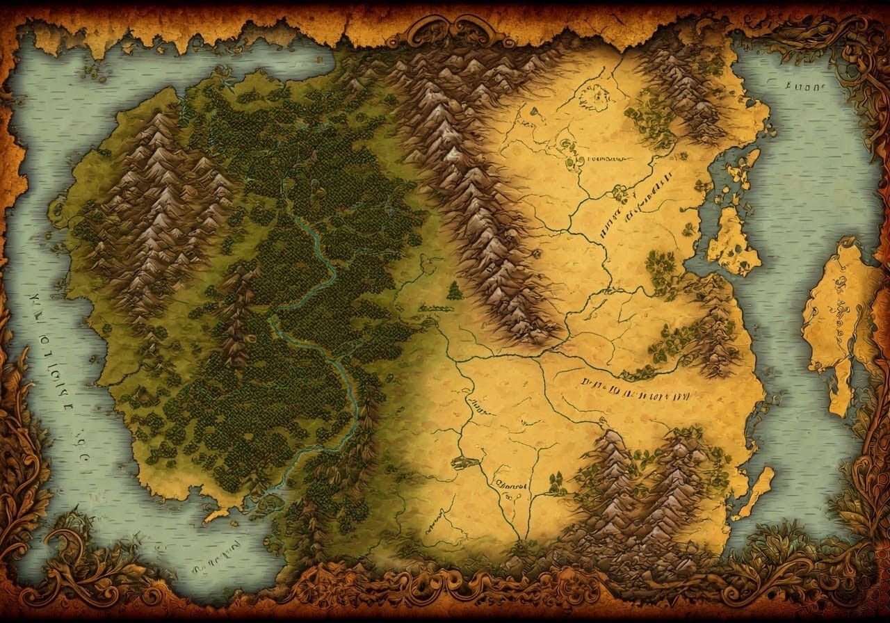 Map of hidden realms