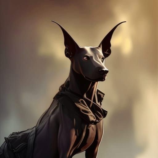 Striking Portrait of a Xoloitzcuintle Dog