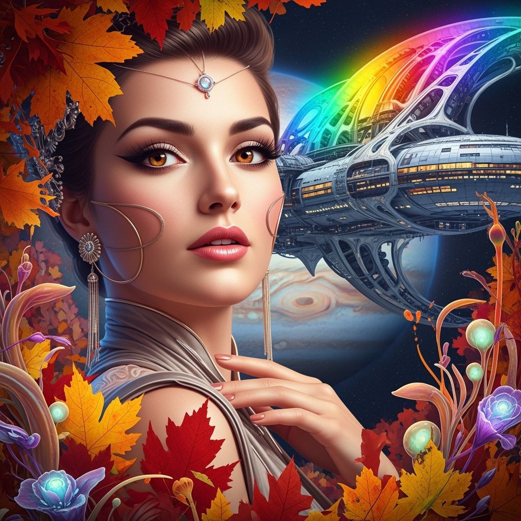 Pin-Up Model in Autumnal Biomechanical Space Station