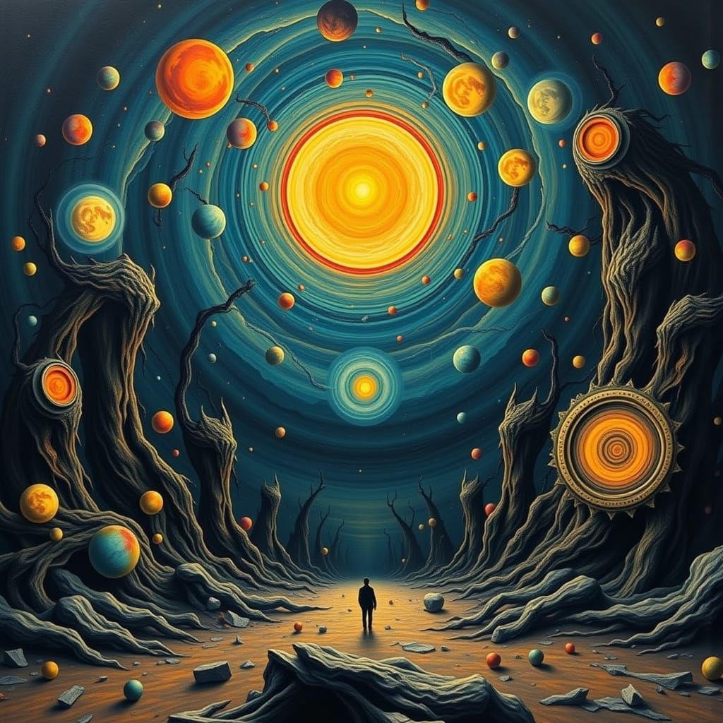 Mystic Heavy Metal Surreal Landscape