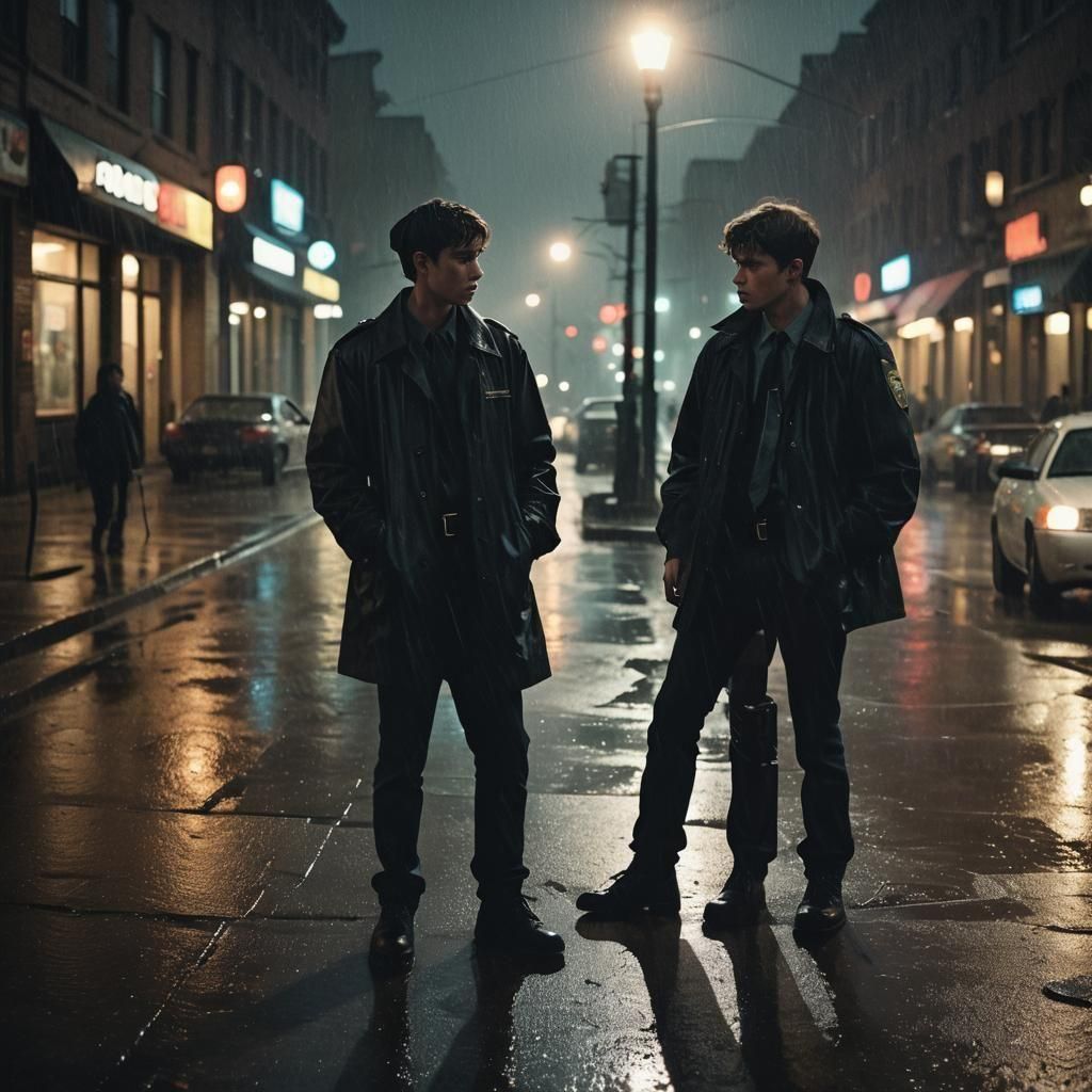 Retro 1980s TV Still in Cinematic Style