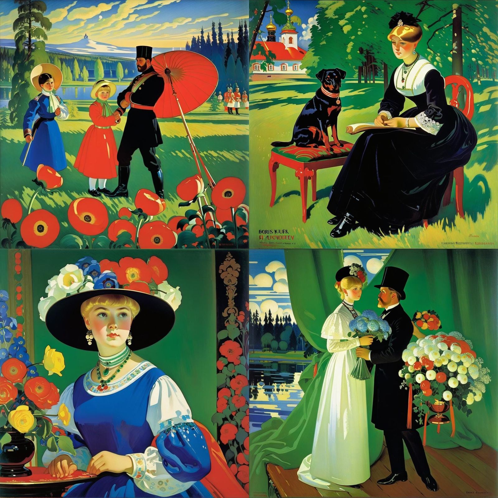 Portrait in Russian Art Style