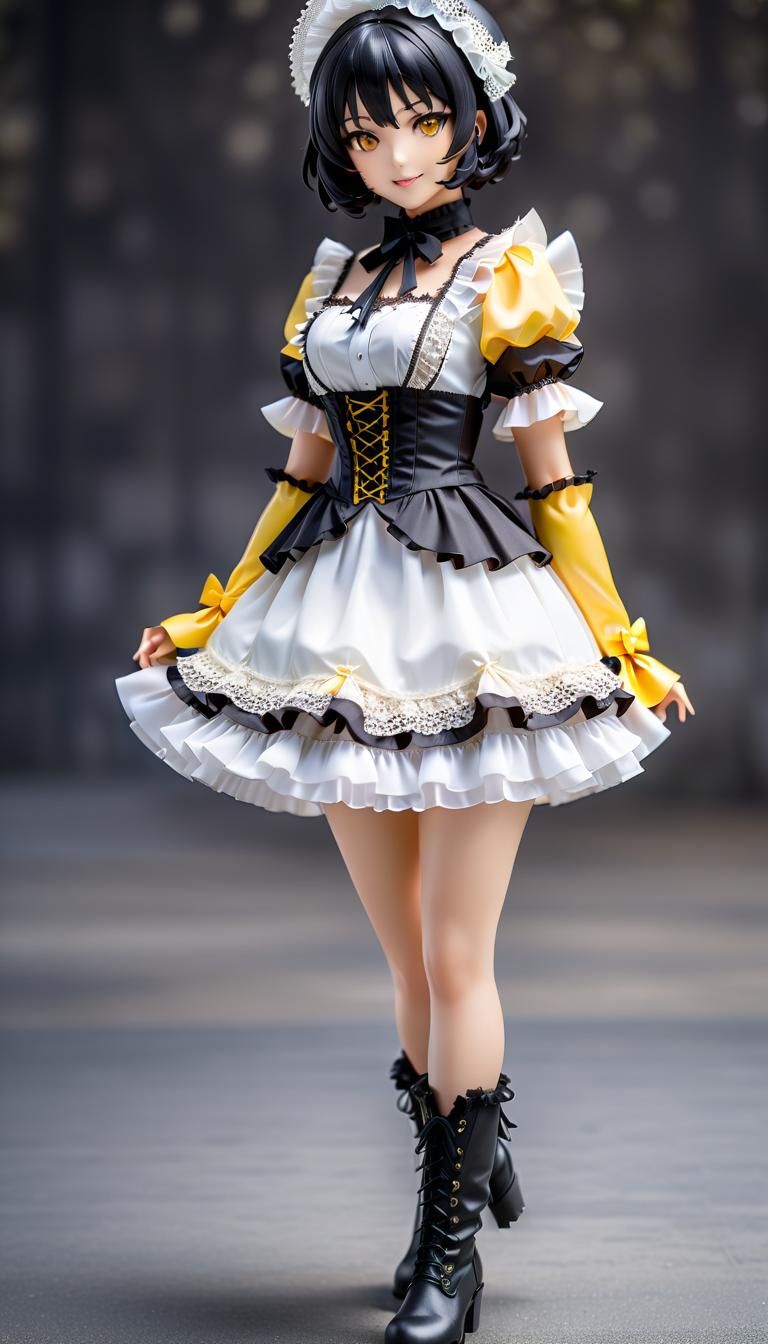 Nekomimi Girl Action Figure in Victorian Dress