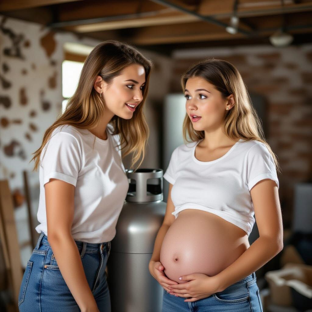Young Women Discover Helium Tank in Basement