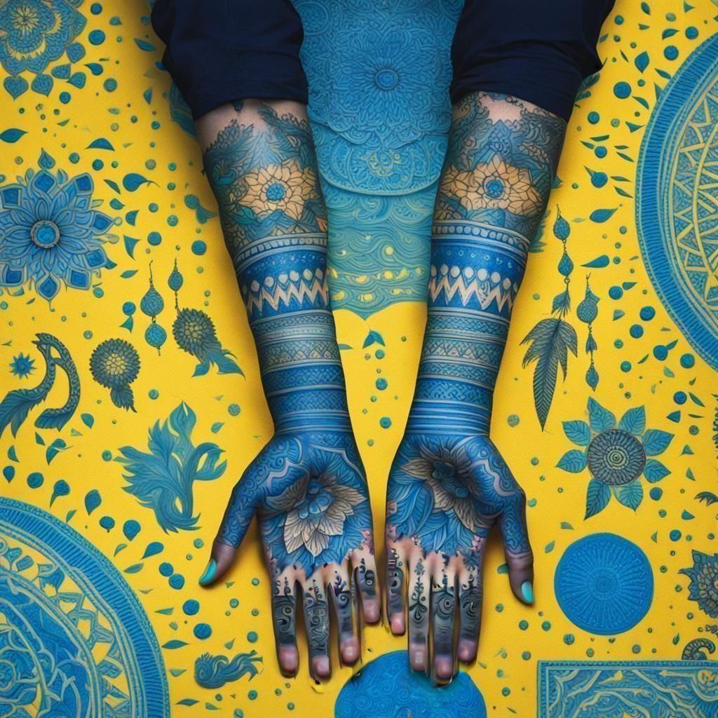 Abstract Blue Field: A Study in Color