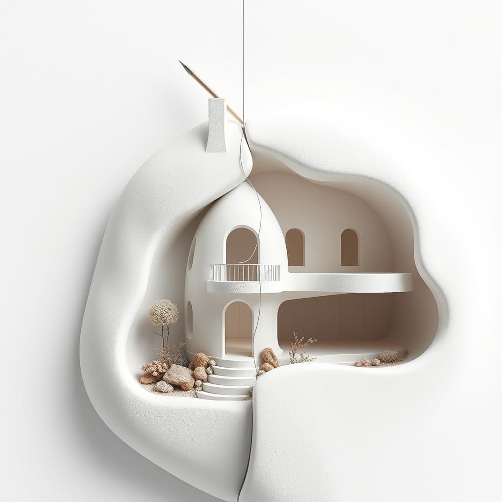 Surreal Architectural Synthesis in 3D