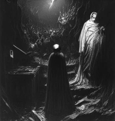 Sinister Punishment in Oil Painting Style