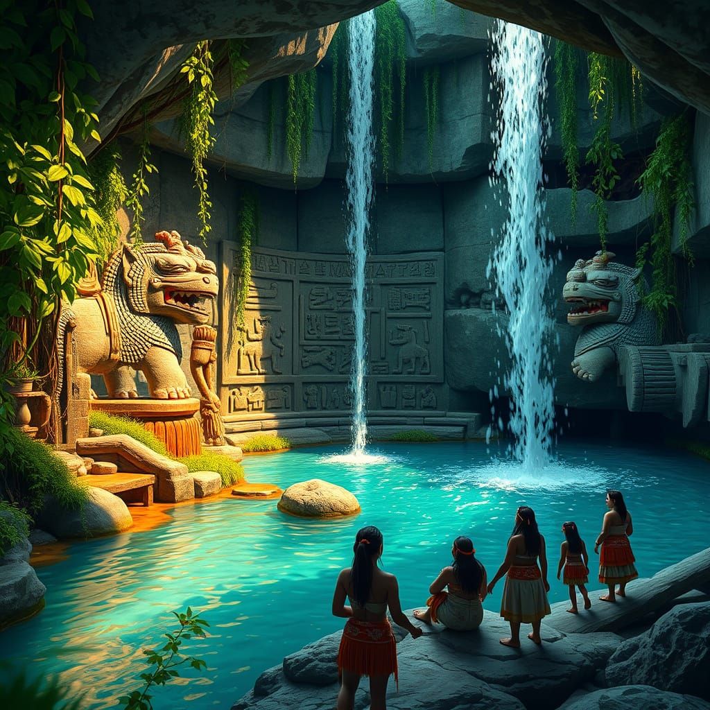 Mayan City Hidden Within a Lush Cenote