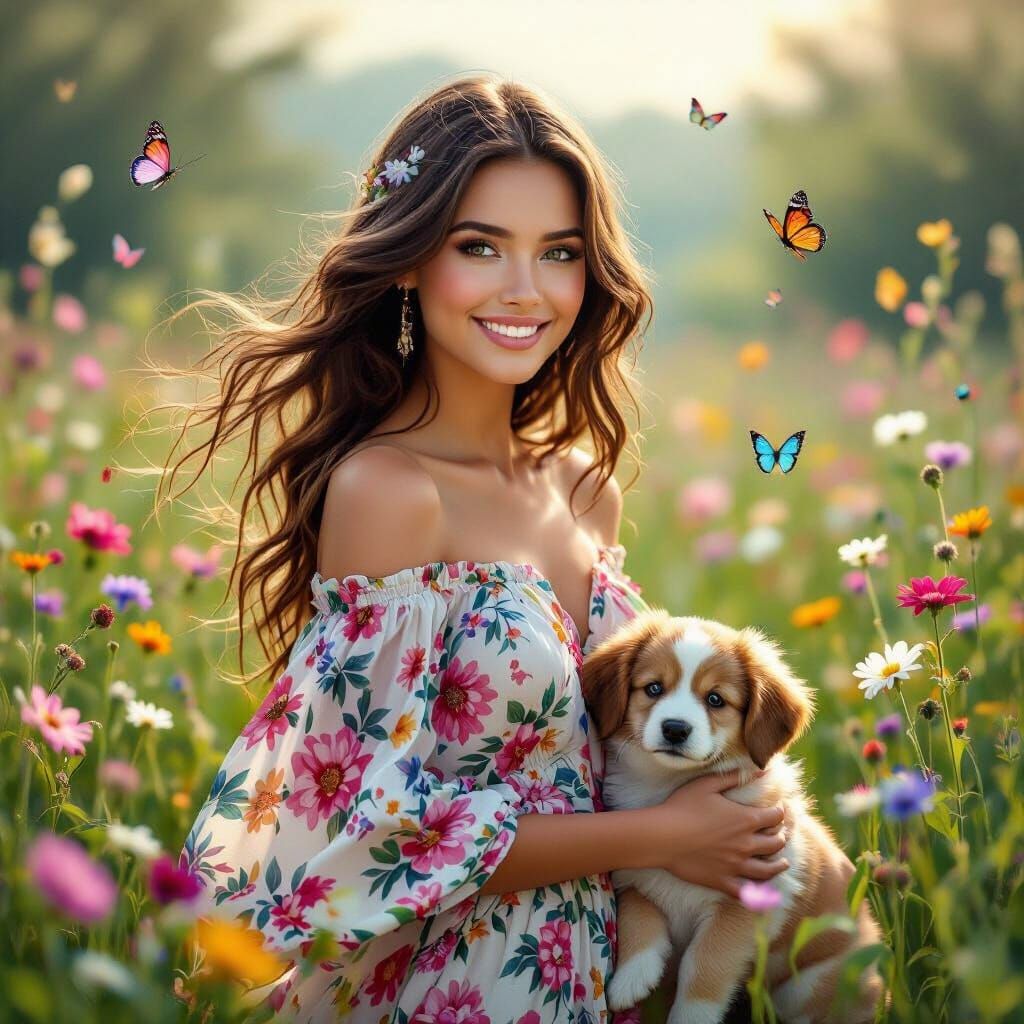 Promenade dans une prairie