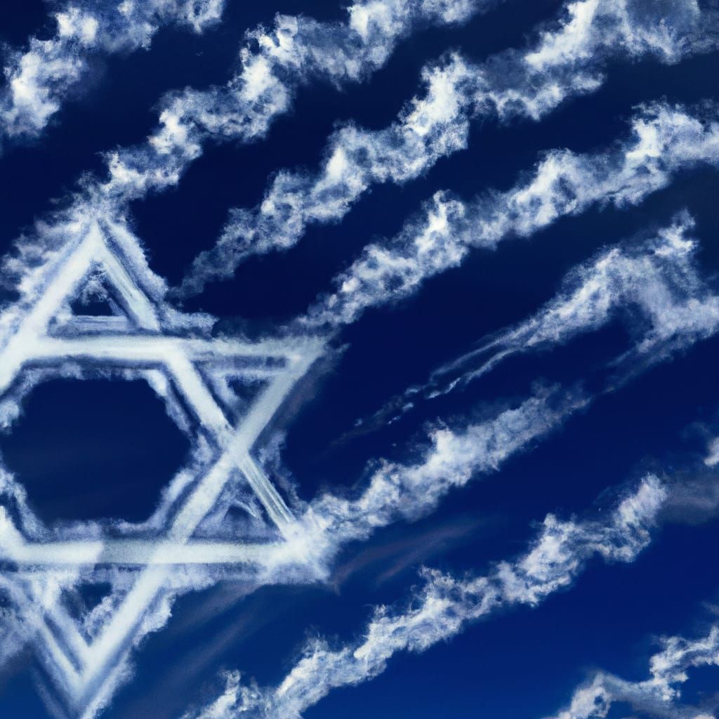 Star of David Patterns in Blue and White
