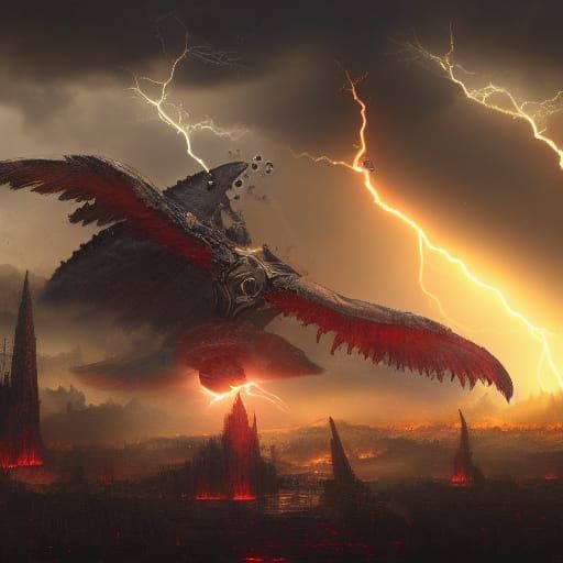 Epic Battle of Good Versus Evil in Fantasy Art