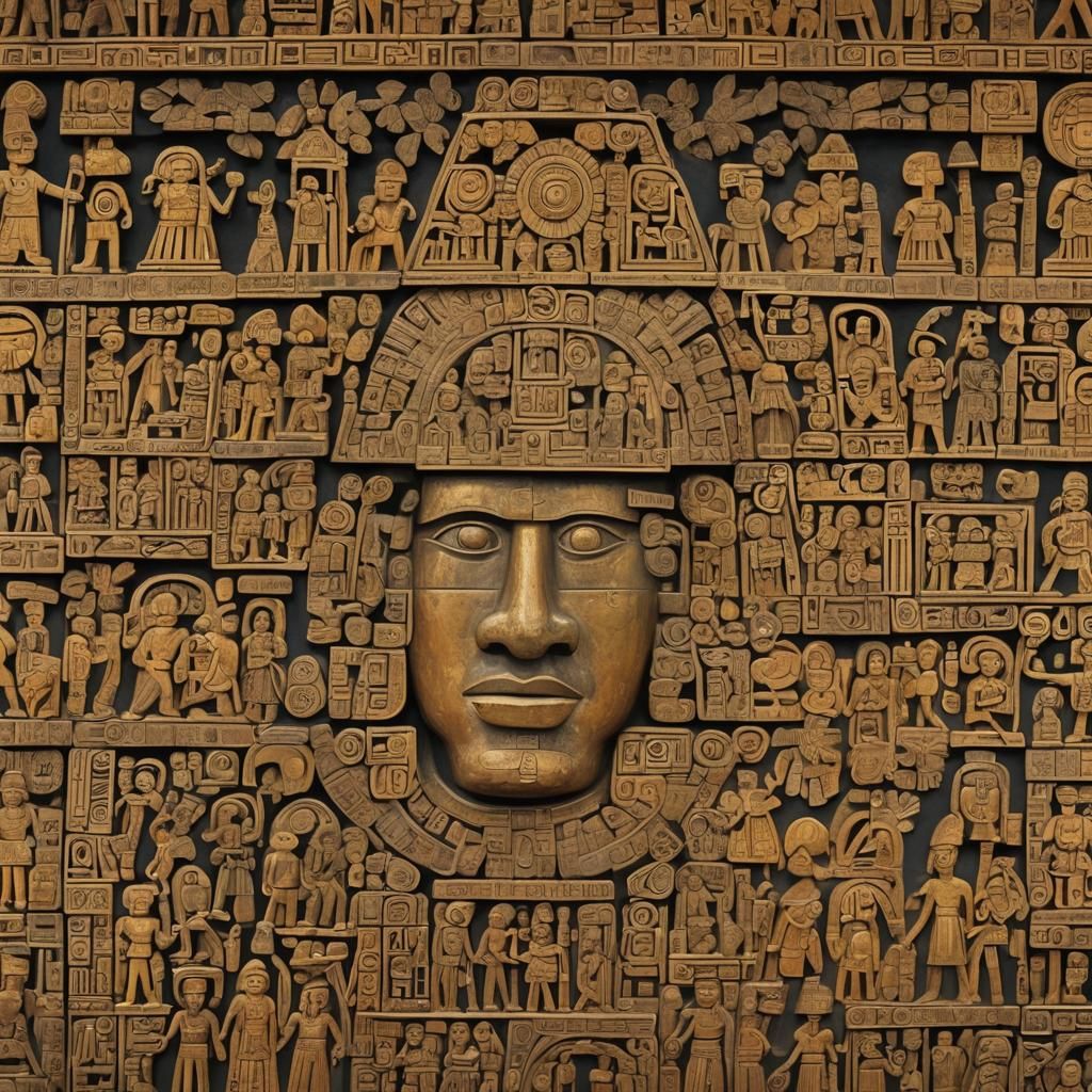 Mesoamerican Landscape with Ancient Civilizations in Anime S...