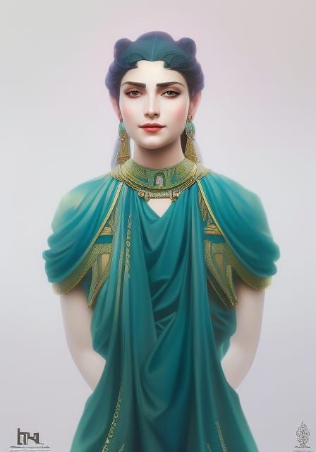 Akkadian Goddess Ninkarrak: Medicine and Healing Concept Art