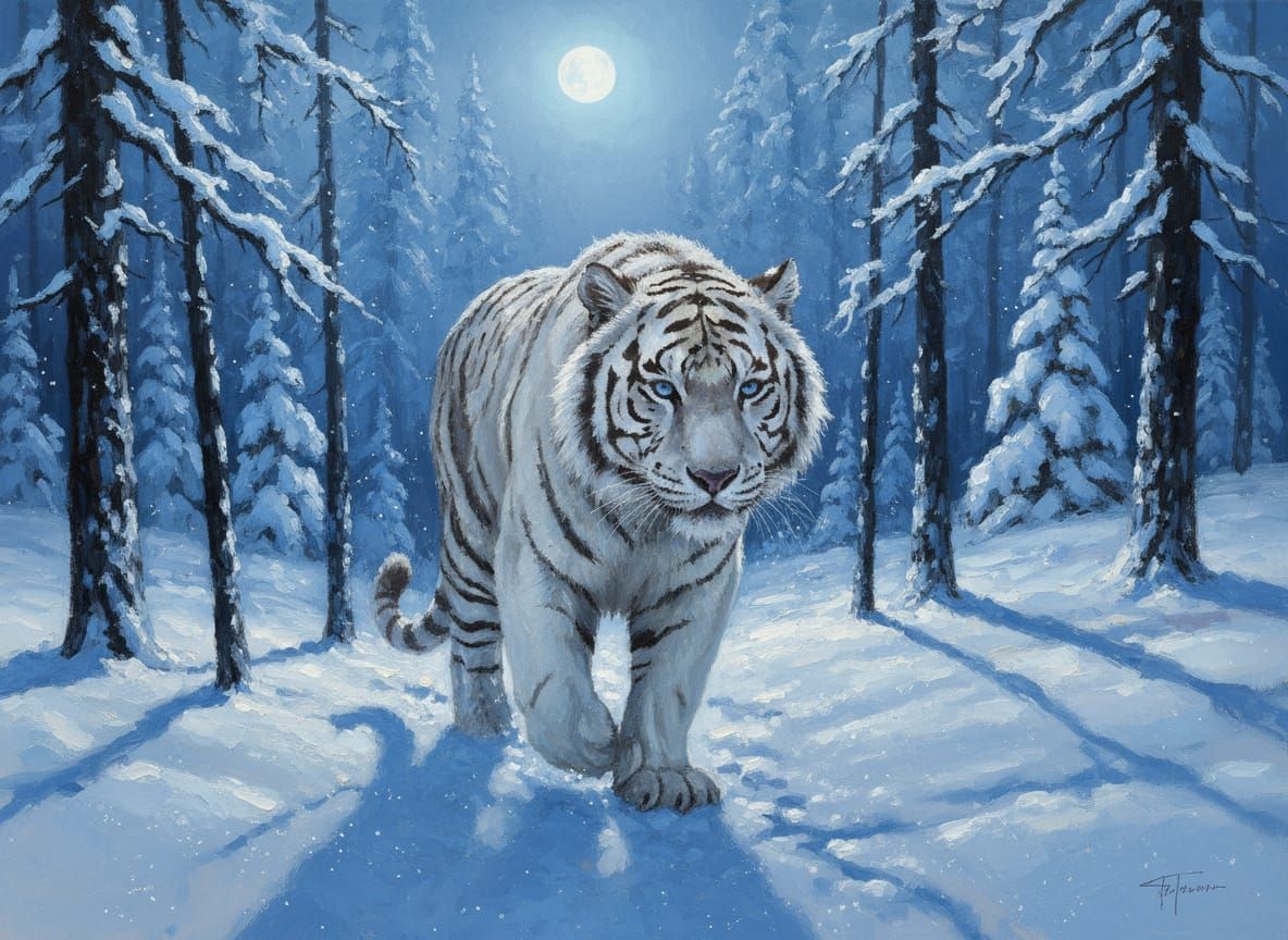 White Siberian Tiger