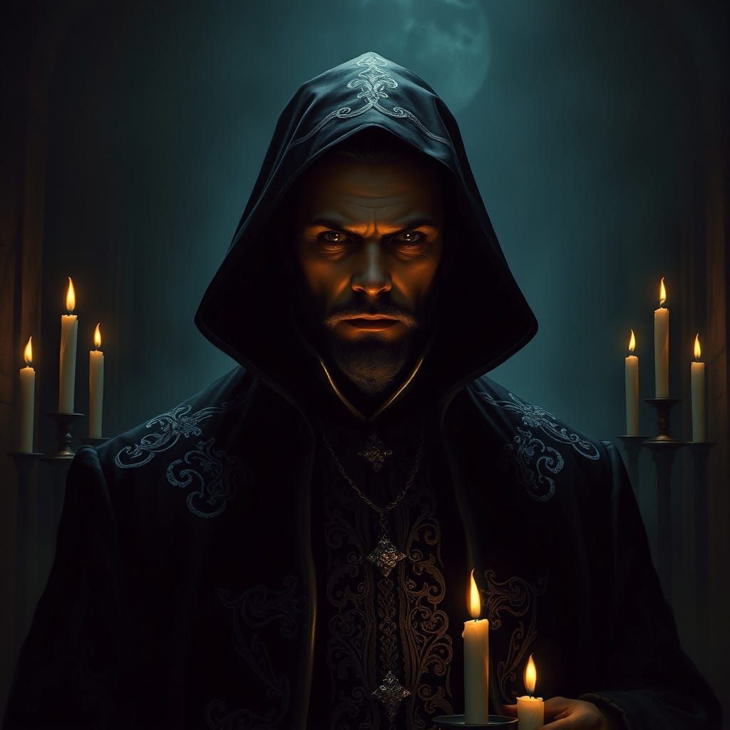 Dark Lord Joseph Lucas in Ornate Black Coat