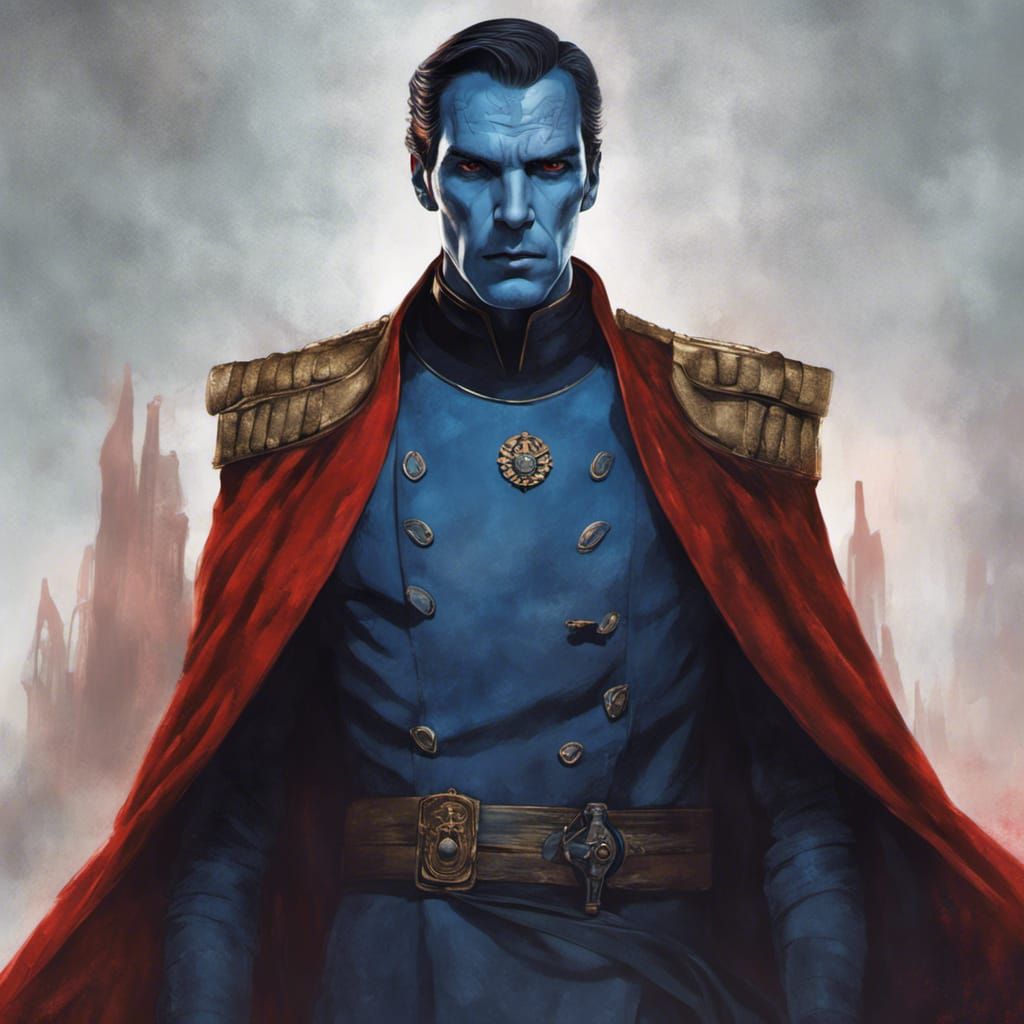 Young Grand Admiral Thrawn: Detailed Digital Matte Painting