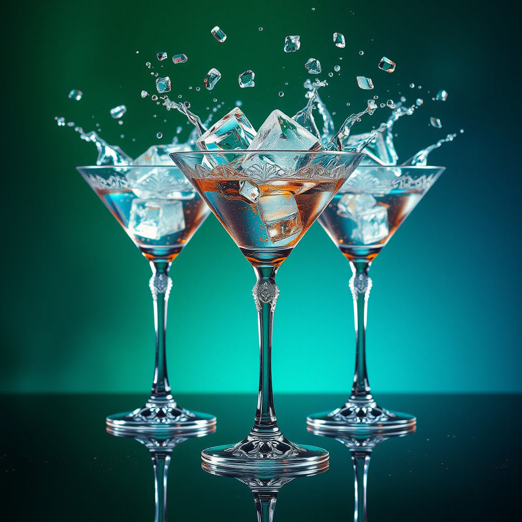 Frozen Martini Splash: Fantasy Concept Art