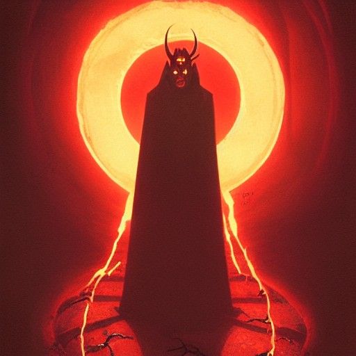 Sinister Devil Summoning Circle Portal