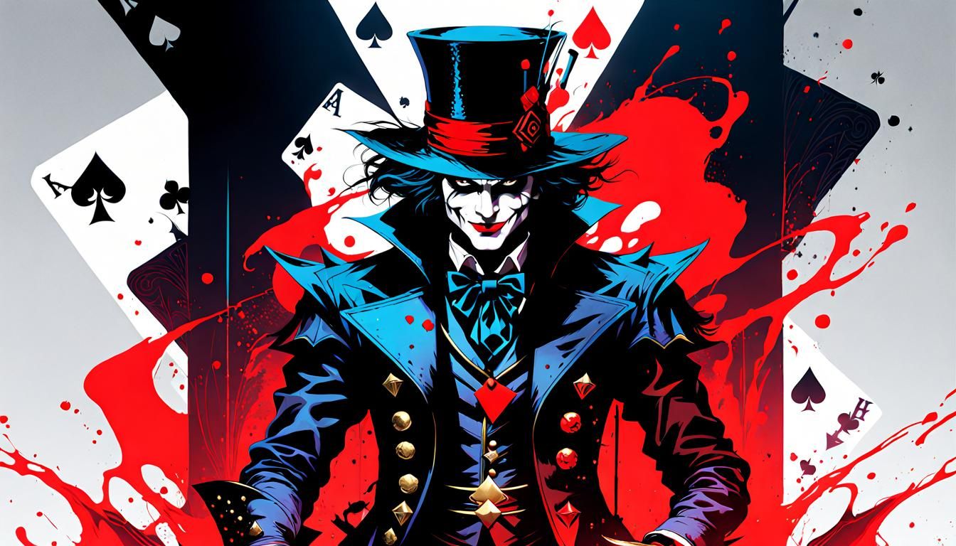 Dark Fantasy Joker King of Spades Illustration