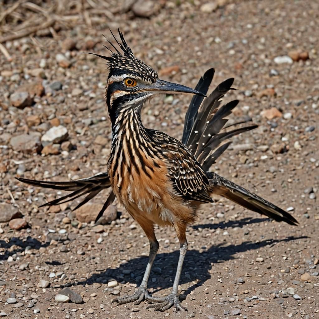 Roadrunner Close-Up: A Detailed Bird Portrait