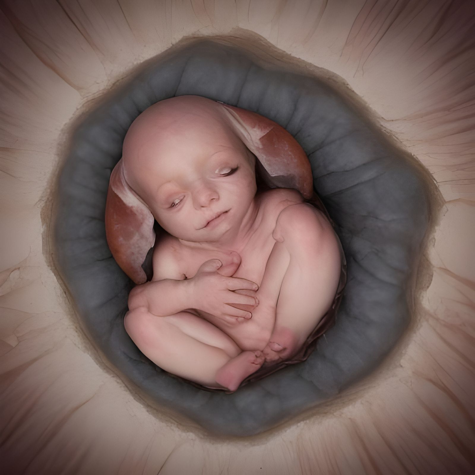 Fetus in Womb: Awaiting Birth