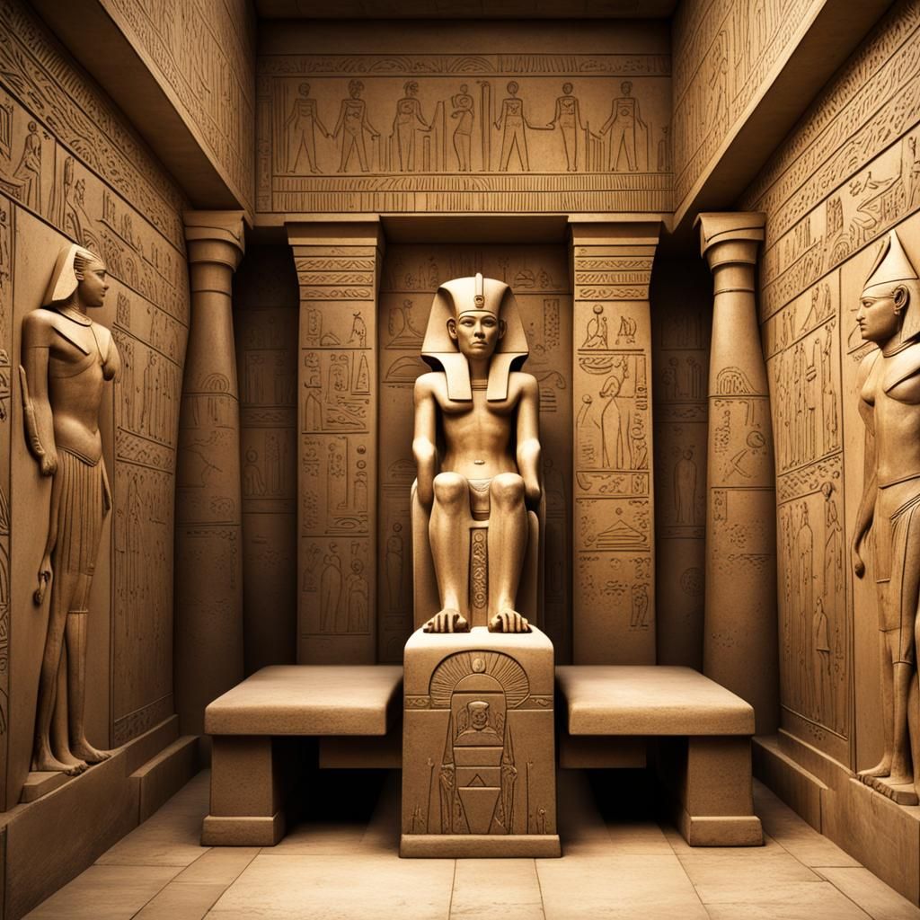 Majestic Throne of Ancient Egypt