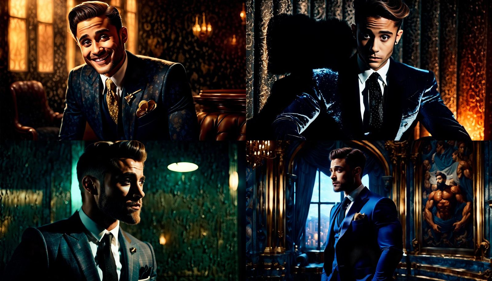 Ariana Grande Genderbend: Muscular Man in Suit